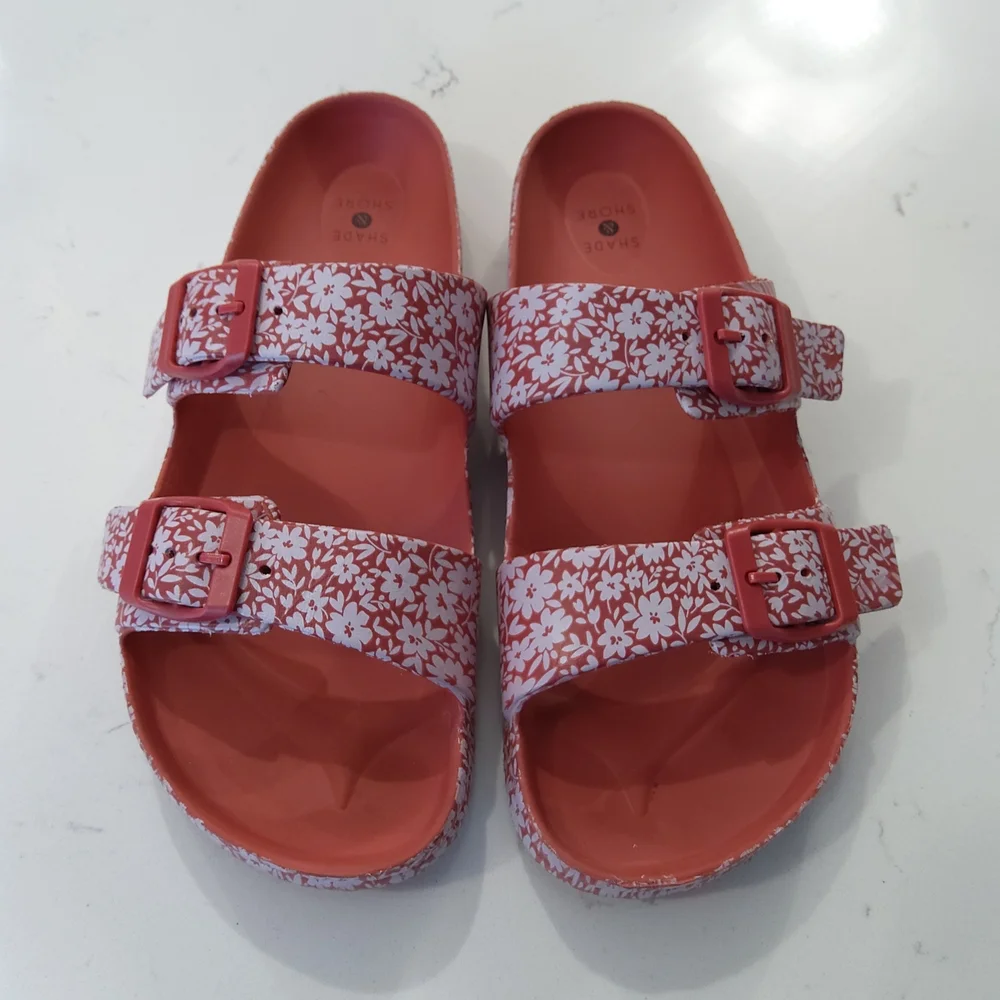 QL Bohemian Floral Pink Women's Sandalsslip On Comfort Size 9 - Picture 3 of 6